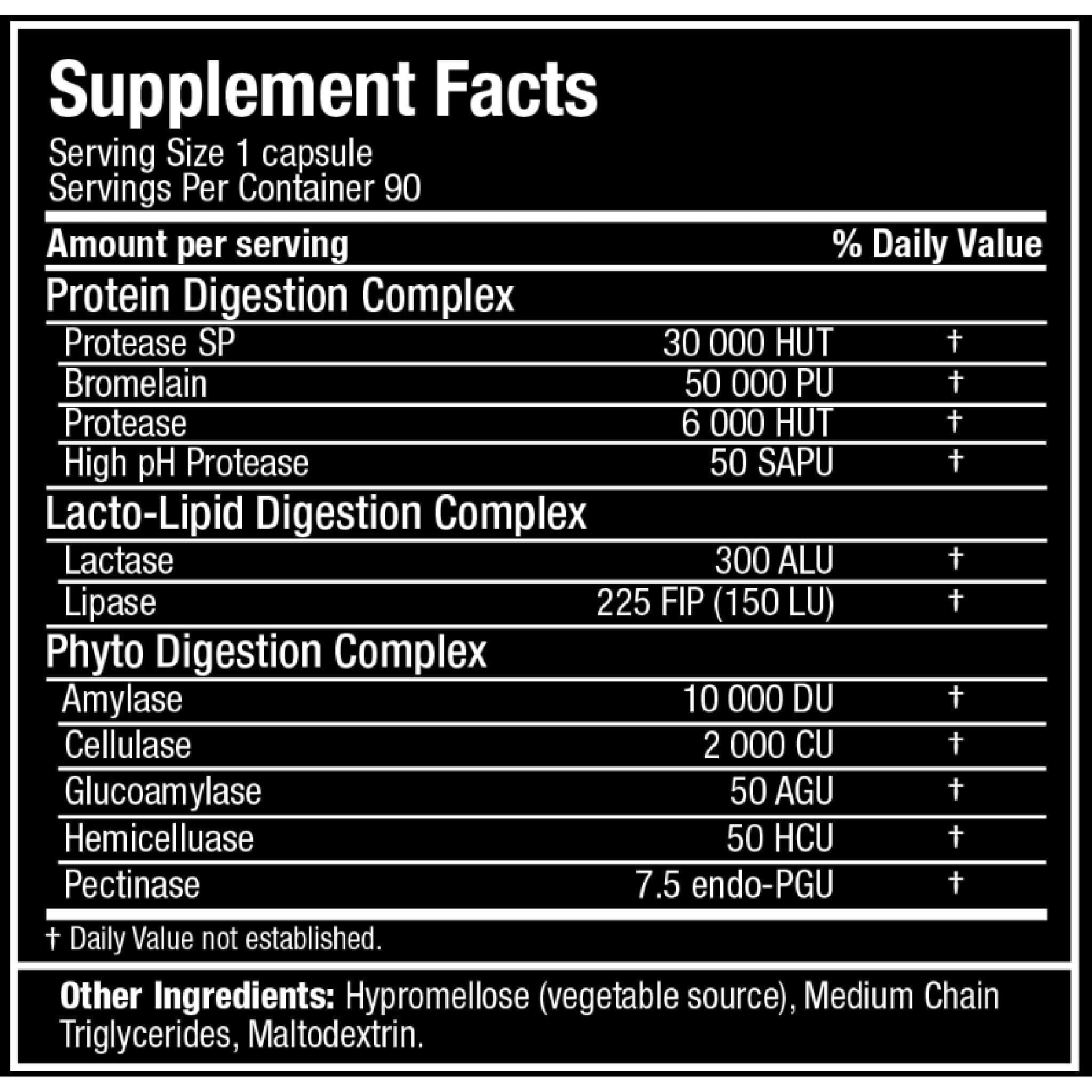 Allmax Digestive Enzymes 90 ct | HERC'S Nutrition Canada