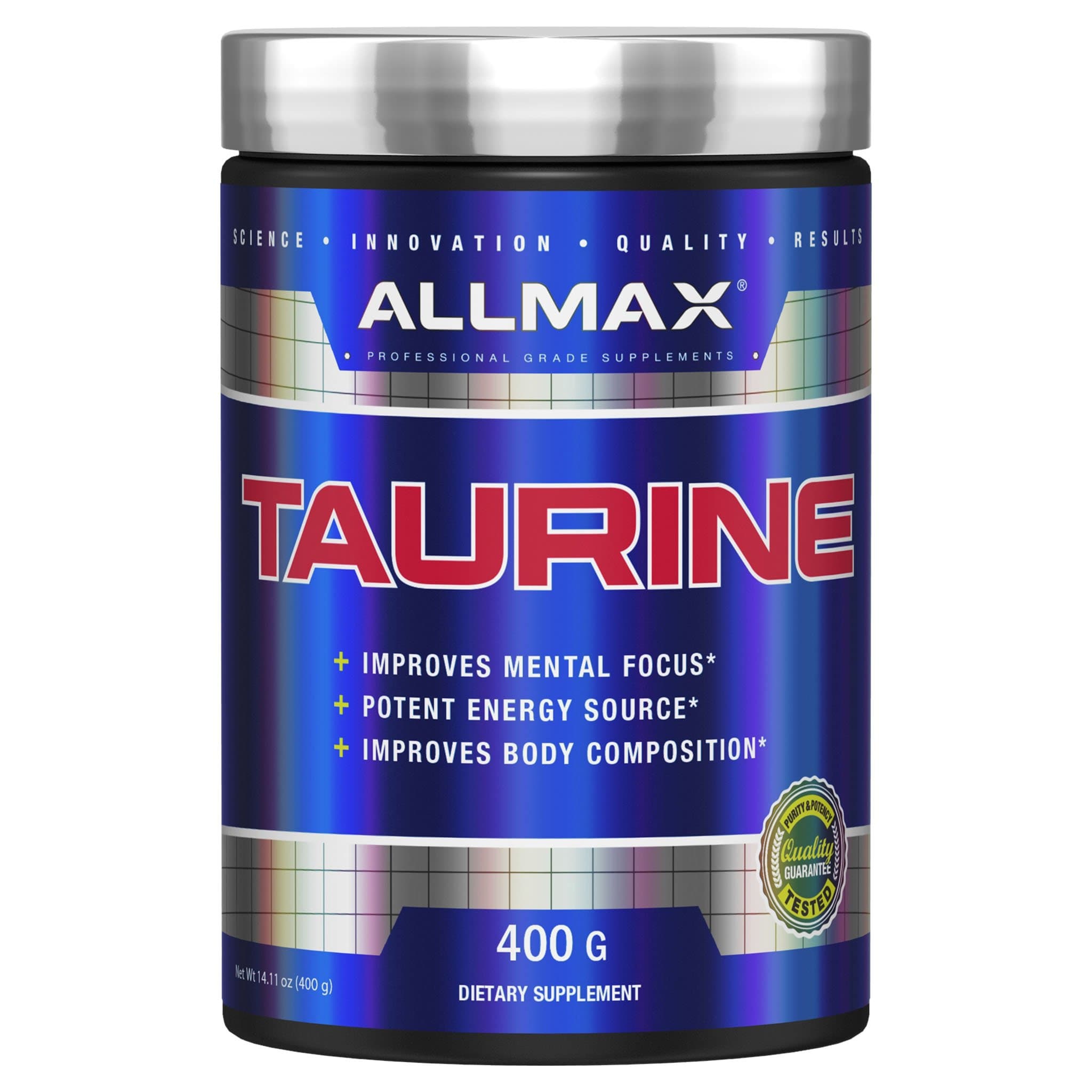 Allmax Taurine 400g | HERC'S Nutrition Canada