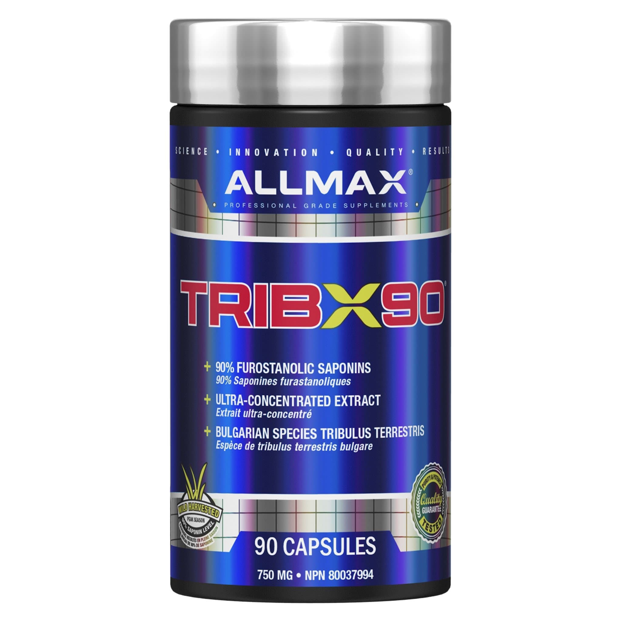 Allmax TribX90 90 ct | HERC'S Nutrition Canada