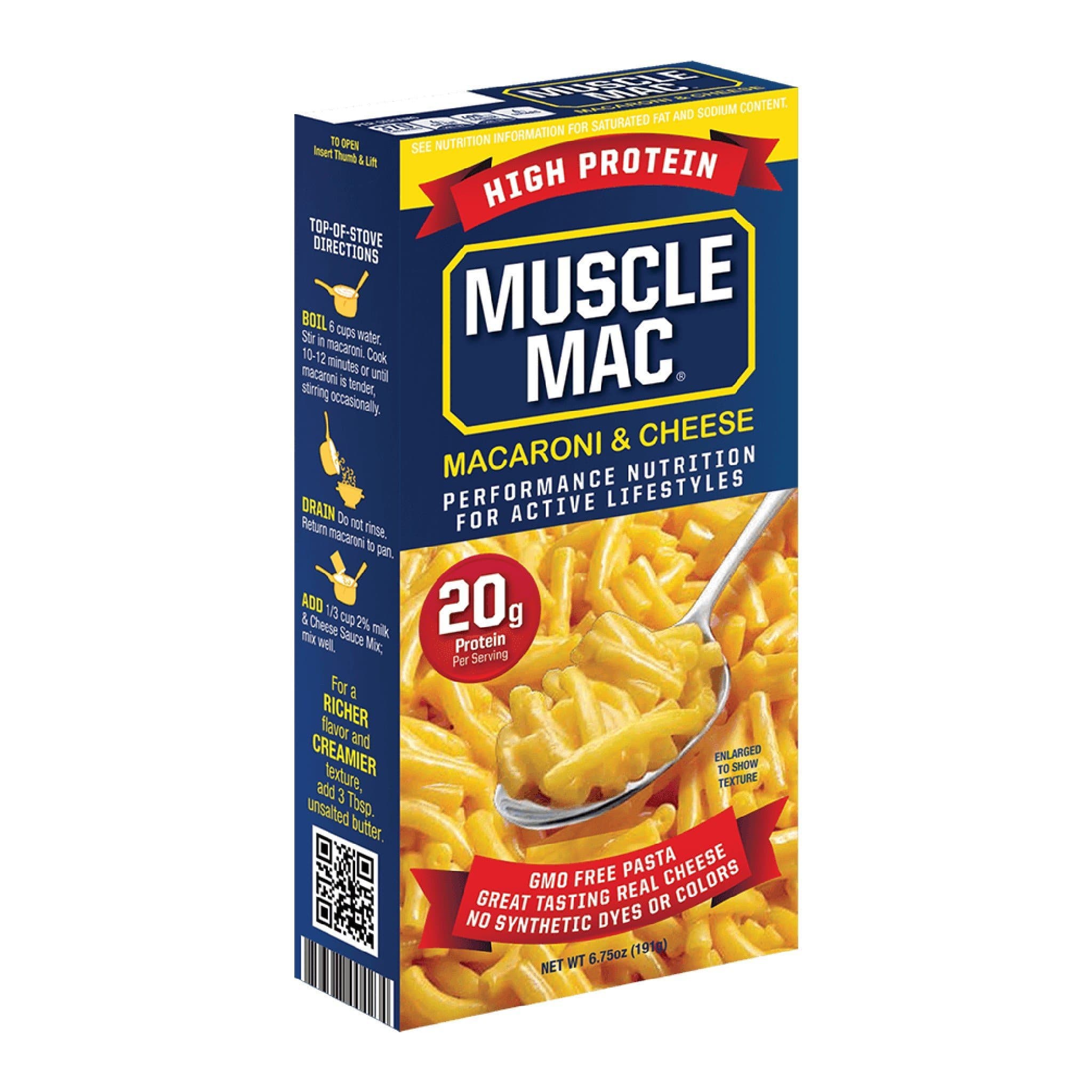 Muscle Mac Macaroni & Cheese Cheddar | HERC'S Nutrition Canada