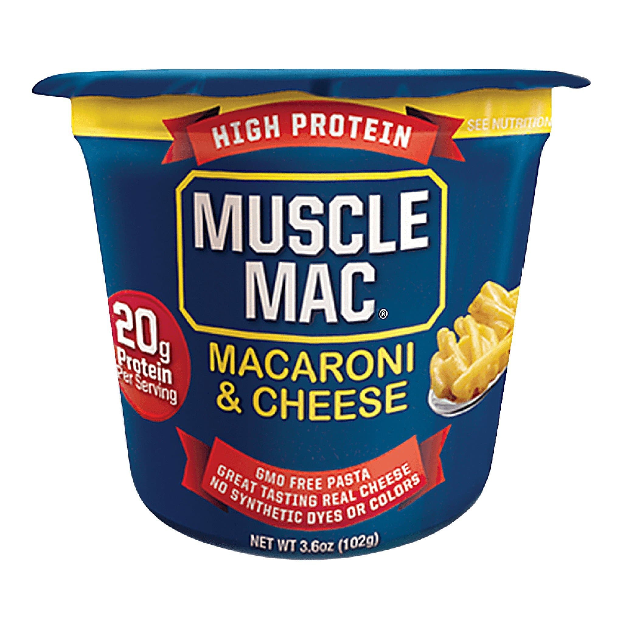 Muscle Mac Macaroni & Cheese Cup Cheddar | HERC'S Nutrition Canada