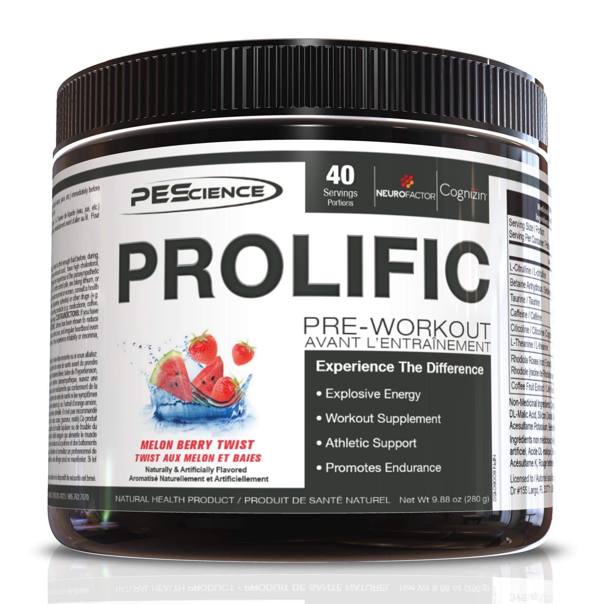 PEScience Prolific 280g | HERC'S Nutrition Canada