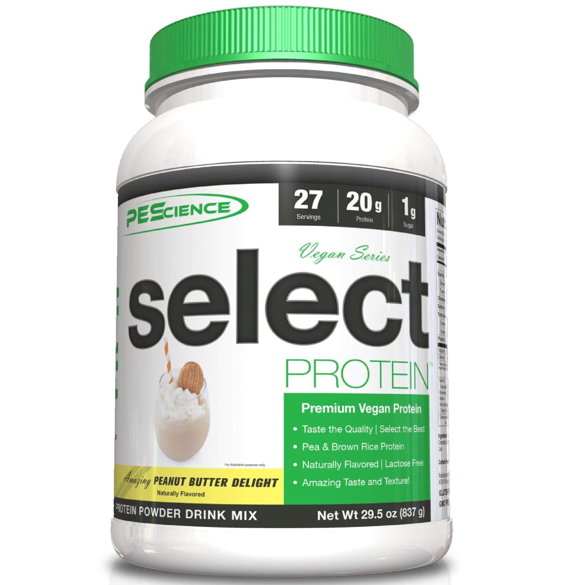 PEScience Vegan Select 27 servings | HERC'S Nutrition Canada