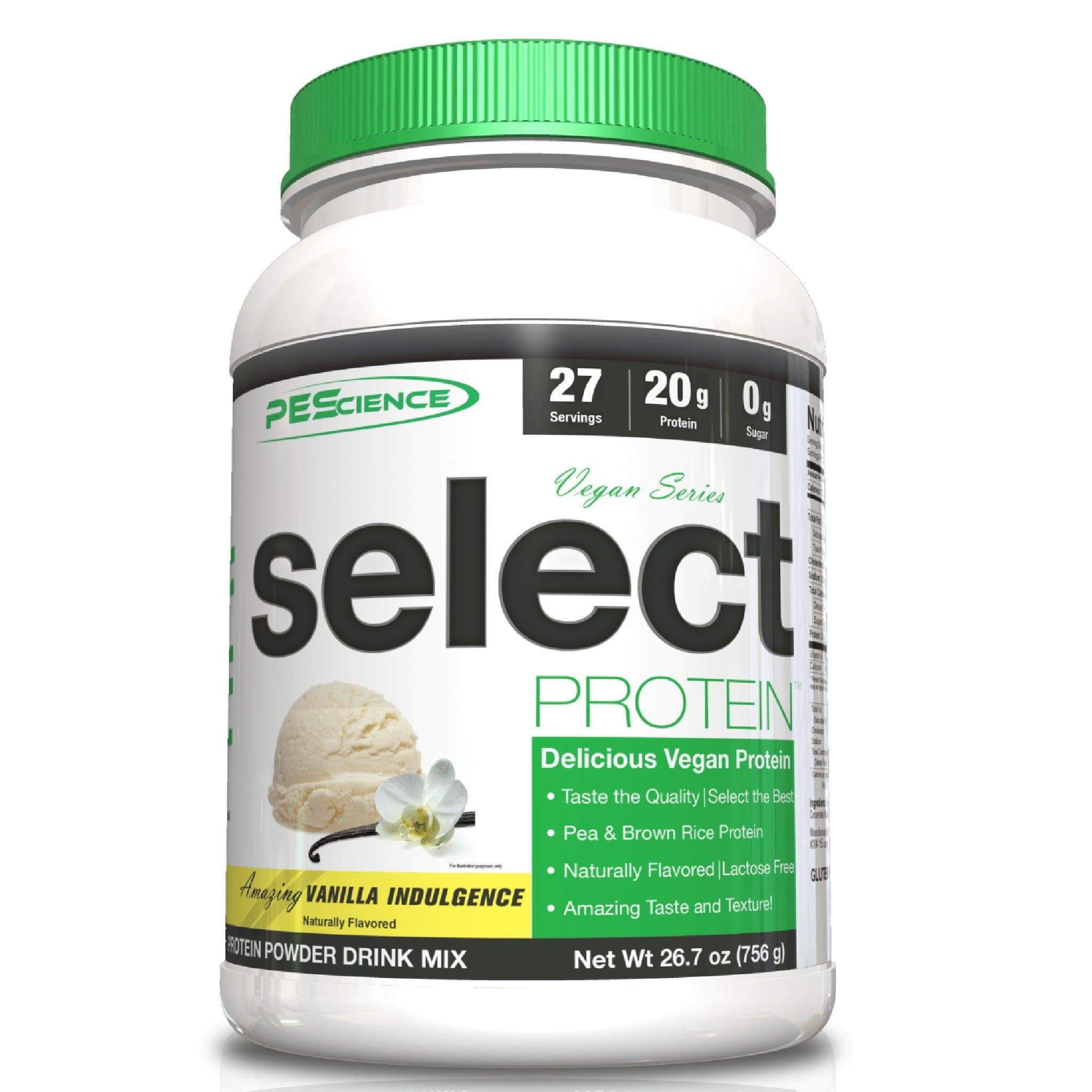 PEScience Vegan Select 27 servings | HERC'S Nutrition Canada