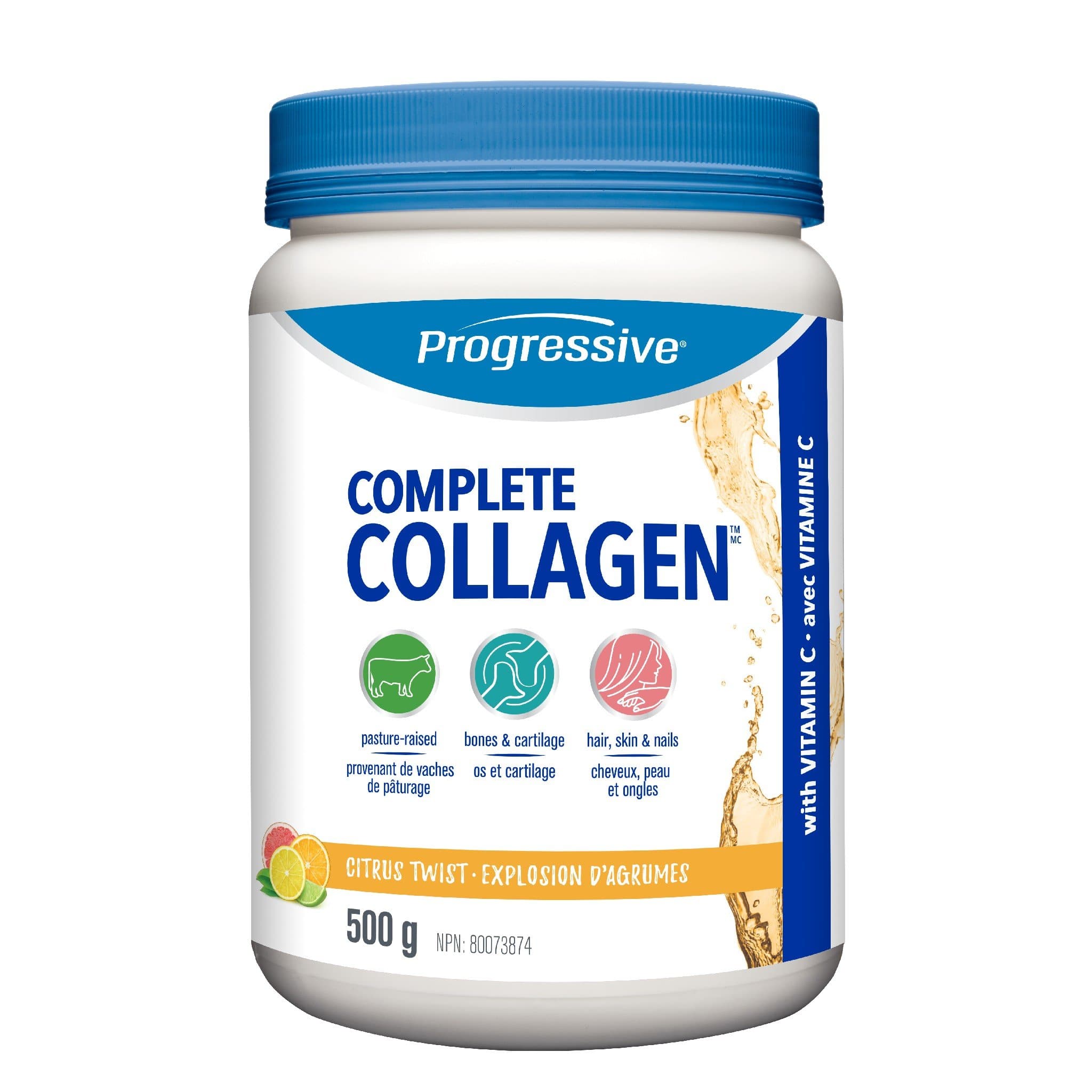 Progressive Complete Collagen 500g Citrus Twist | HERC'S Nutrition Canada