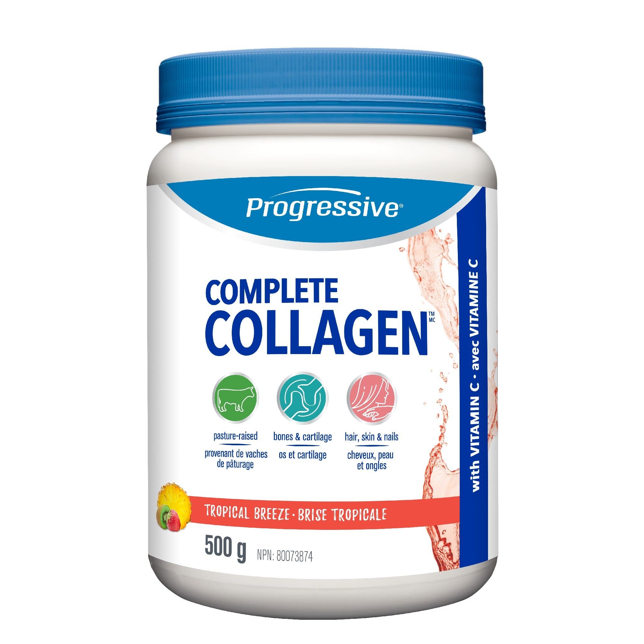 Progressive Complete Collagen 500g Tropical Breeze | HERC'S Nutrition Canada