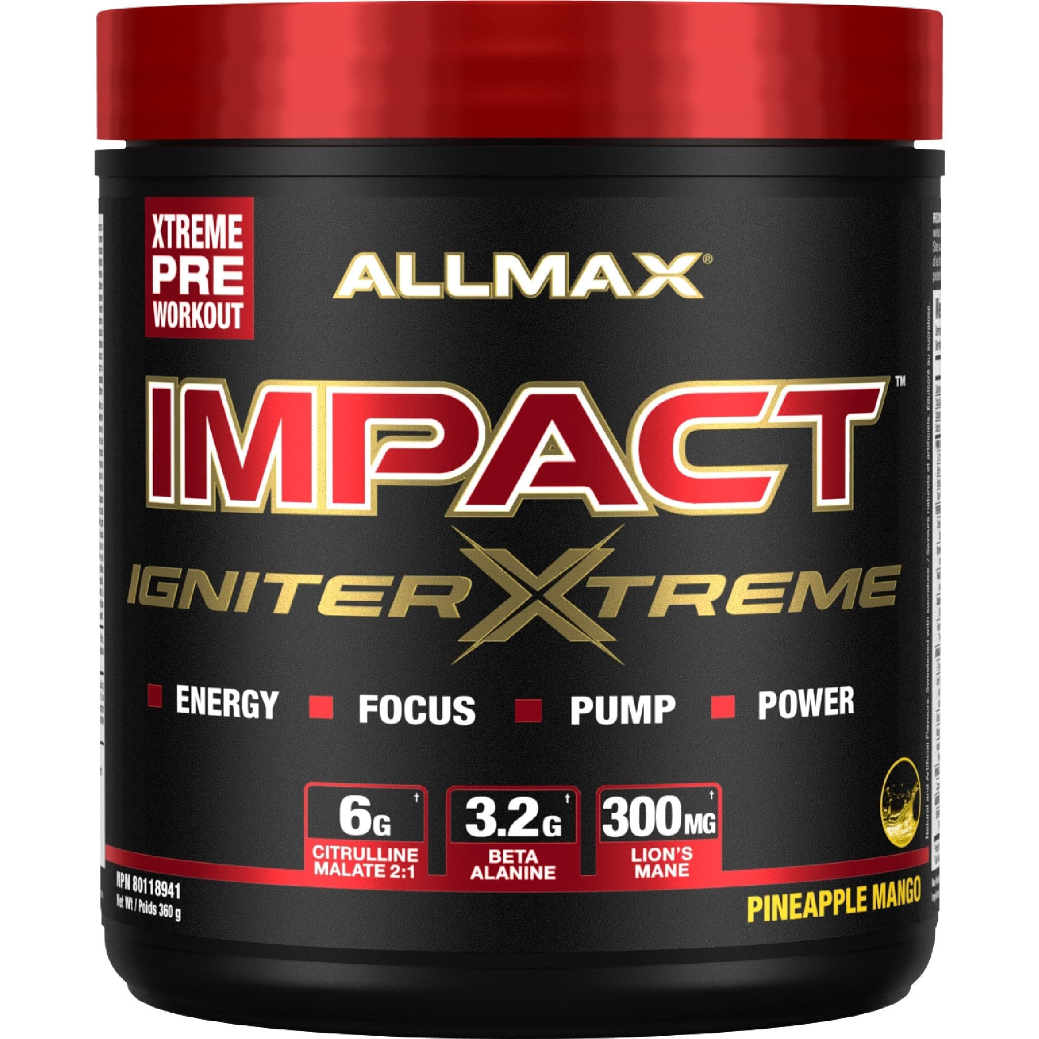 Allmax Impact Igniter Xtreme 360g